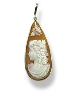 Pendente Mandile 1922 Donna Cammei  in Argento Conchiglia 2MCICM134